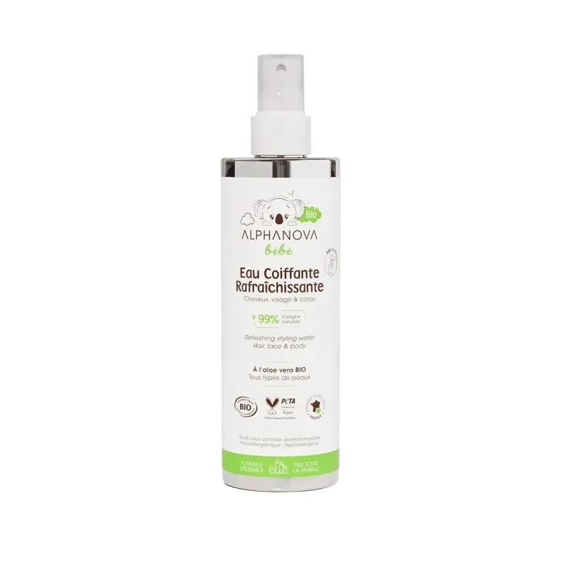 ALPHANOVA Eau Coiffante Rafraichissante Bio 200 ml