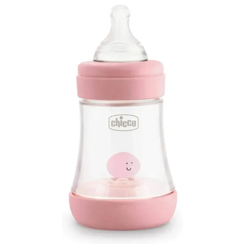 CHICCO Perfect-5 Silicone Rose Bottle 150 ml