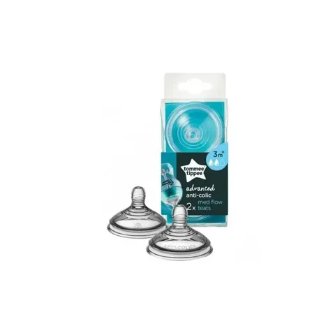 TOMMEE TIPPEE Advanced Anti-Colique 2 Tétines à Debit Moyen 3m+