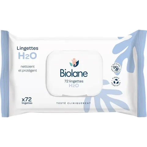 BIOLANE Lingettes au Lait de Toilette Sensitive 72 Pièces