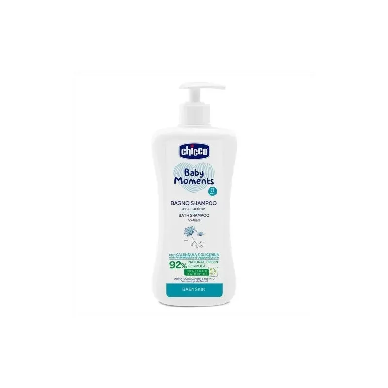 CHICCO Shampooing Cheveux et Corps Baby Moments 500 ml