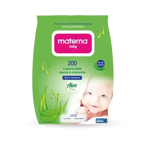 MATERNA Lingettes Bébé Bt/200
