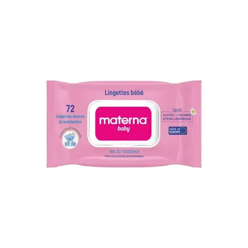 MATERNA Bb Lingette Boite de 72 Rose