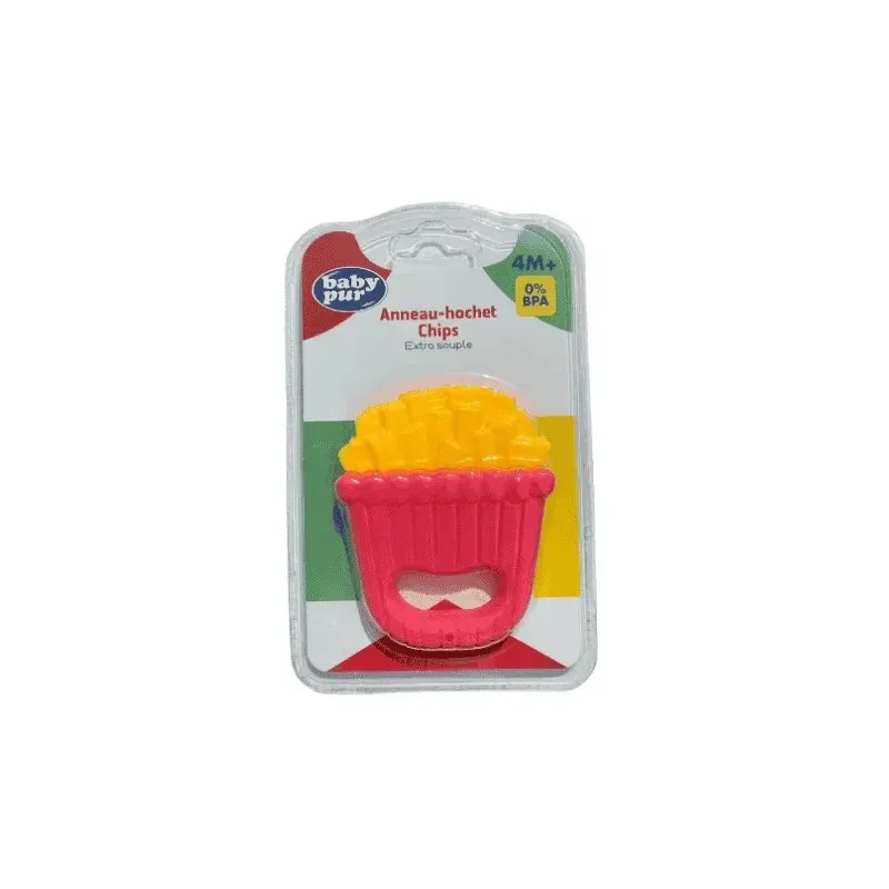 BABY PUR Anneau Hochet Chips Extra Souple 4m+ Bc040002 — photo 2