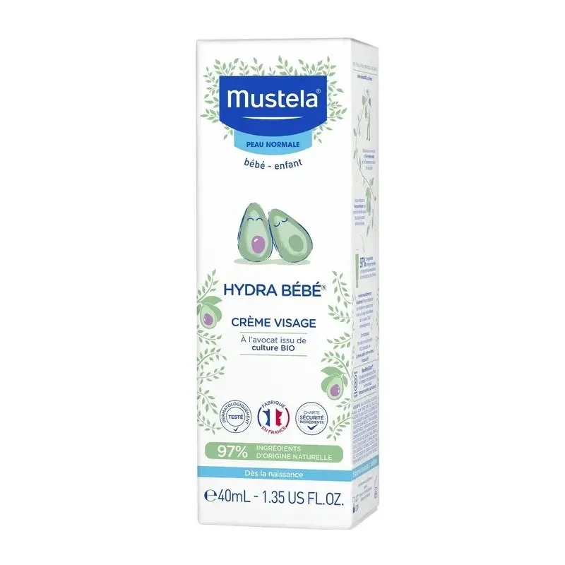 MUSTELA Hydra Bébé Crème Visage 40 ml