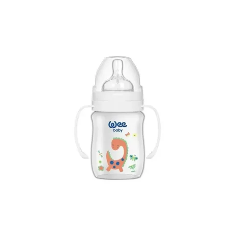 WEE BABY Biberon Col Large Pp avec Poingee 0-6m 150 ml