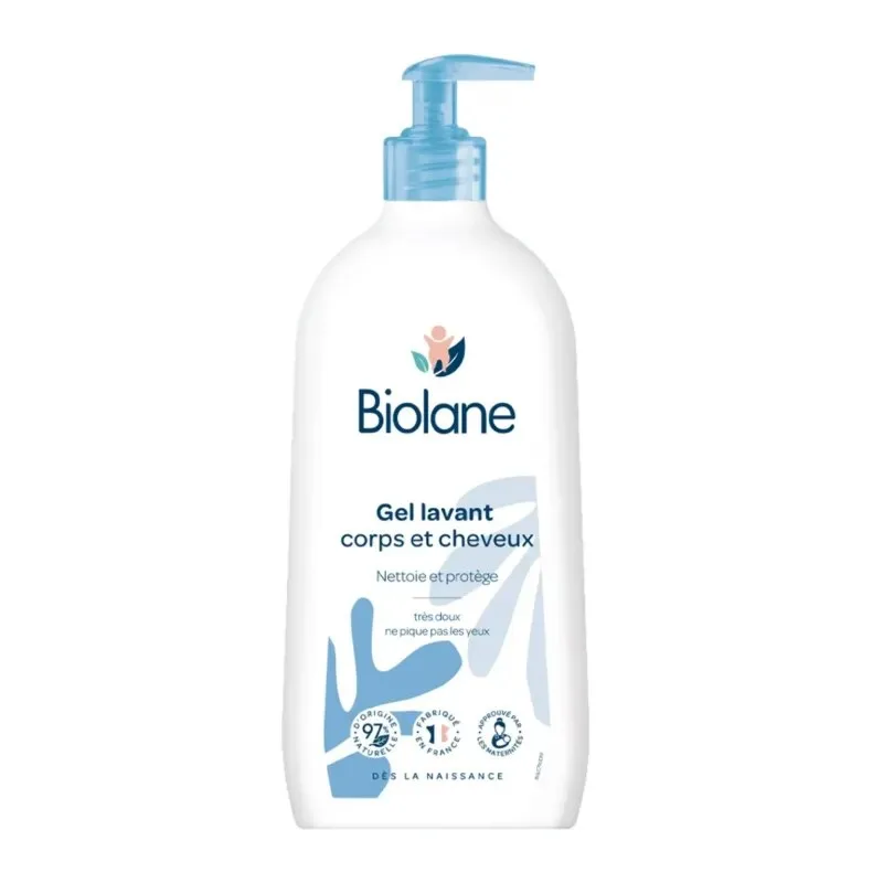 BIOLANE Gel Corps et Cheveux 2 en 1 750 ml