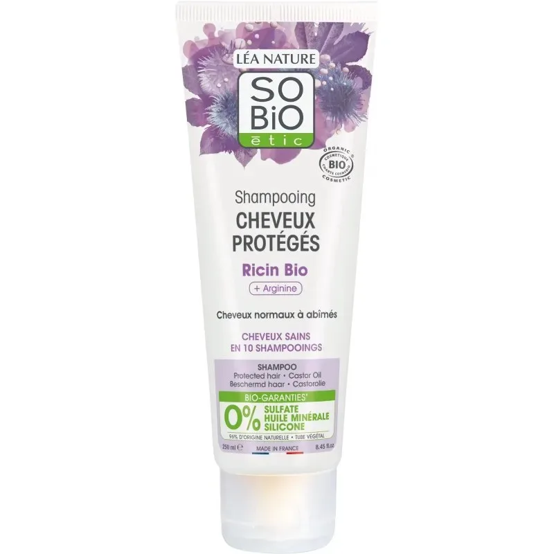 So Bio Shampoing Cheveux Protégés Ricin et Arginine Bio 250 ml