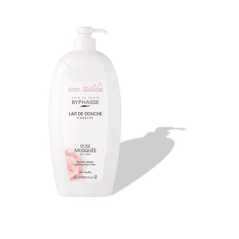 BYPHASSE Caresse Lait de Douche Rose Musquee 2 l