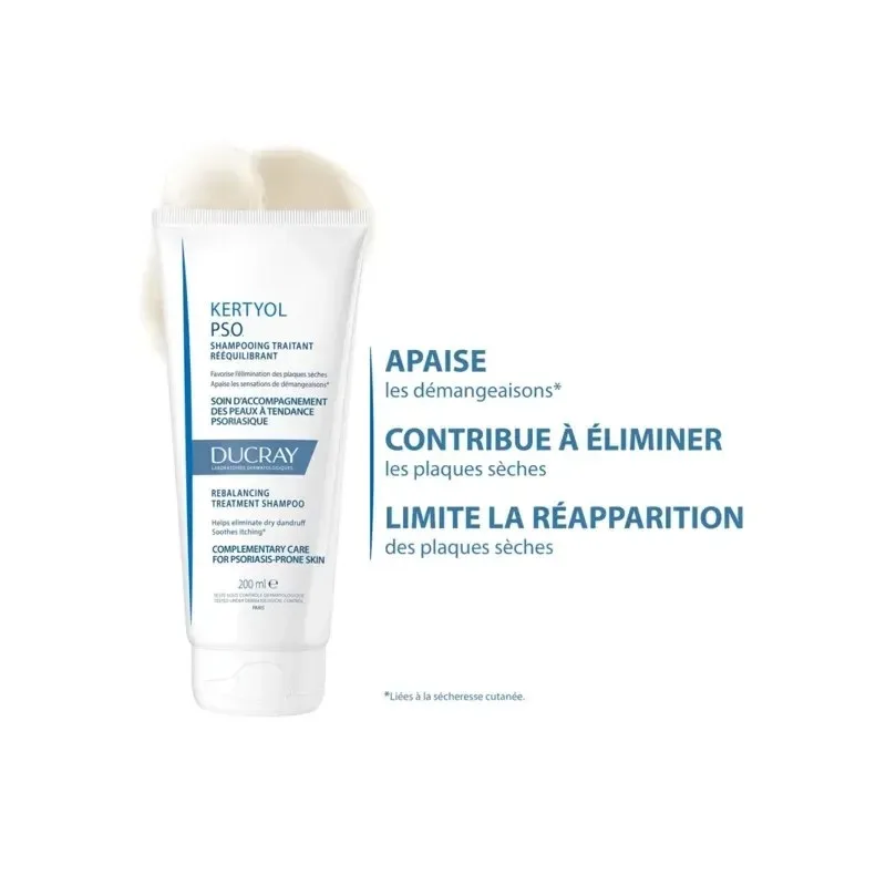 DUCRAY Kertyol Pso Baume Hydratant Quotidien Corps 200 ml — photo 2