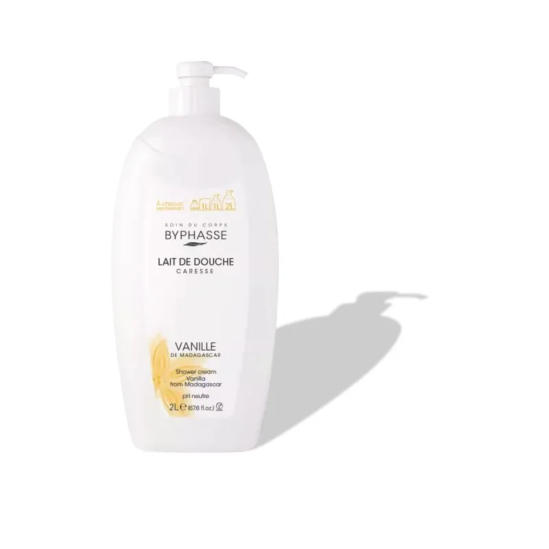 BYPHASSE Caresse Lait de Douche Fleur de Vanille 2 l