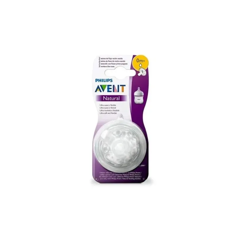 AVENT 2 Tétines Naturel 0m+ Scf041/27