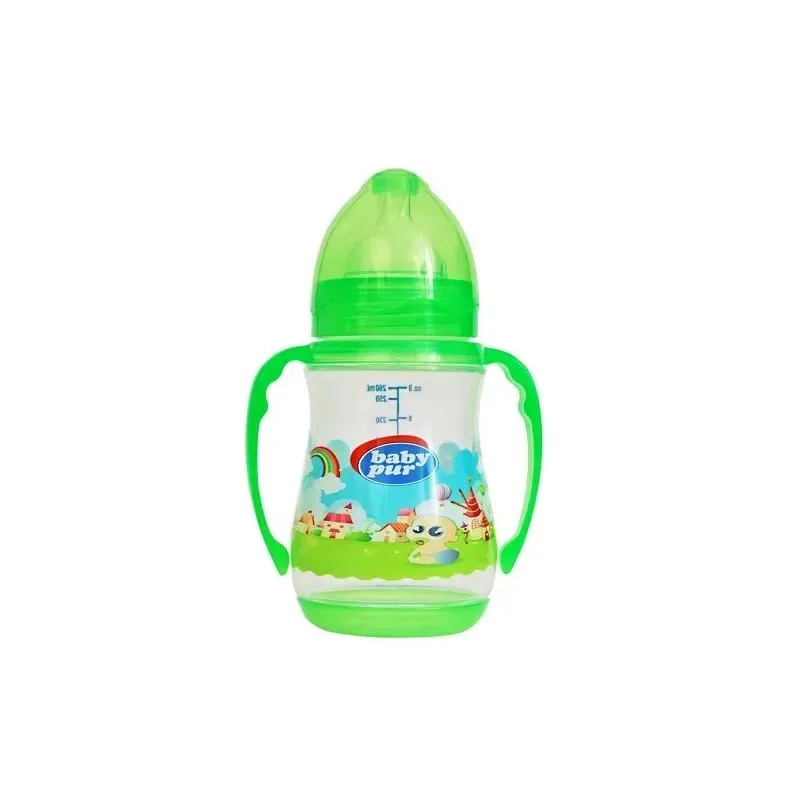 BABY PUR Biberon Pp Pastel Large Couvercle avec Anses 250 ml — photo 2