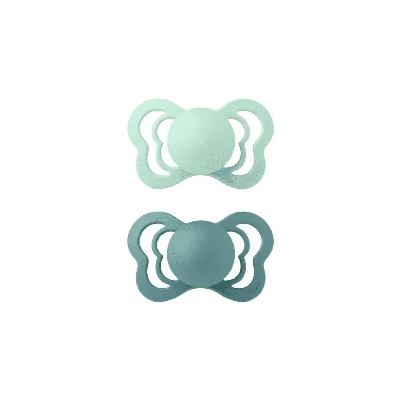 BIBS 2 Sucette Couture Pacifier Nordic Mint Island Sea Size 2