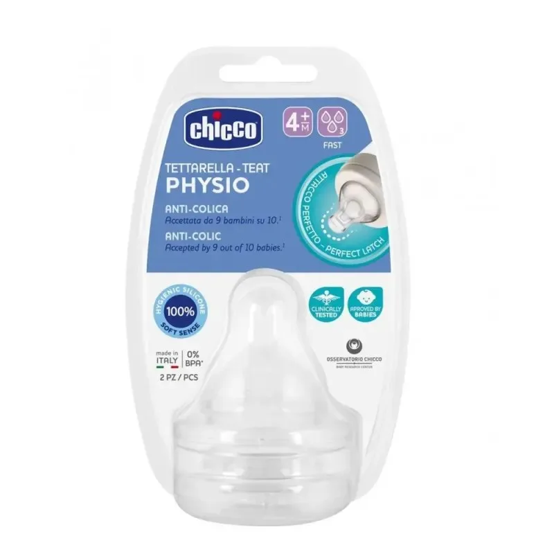 CHICCO Lot de 2 Tétines Silicone 4m+ — photo 2