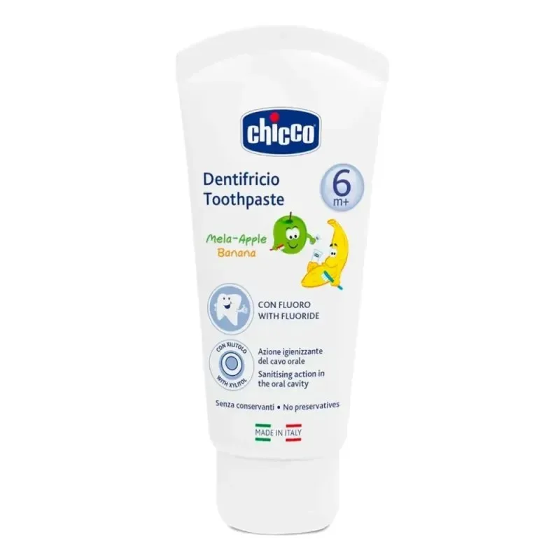 CHICCO Dentifrice Saveur Pomme et Banane 6 Mois+ 50 ml