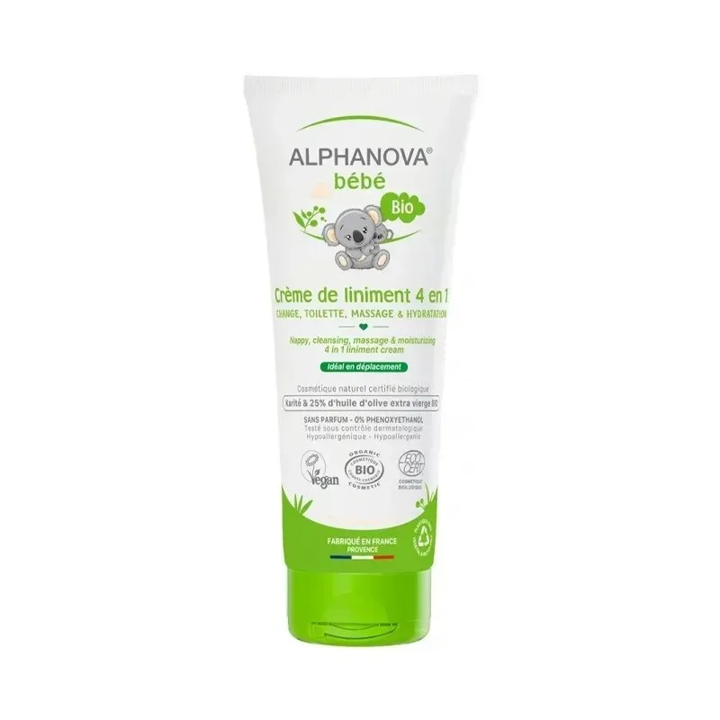 ALPHANOVA Bébé Bio Crème de Liniment 4en1 200 ml