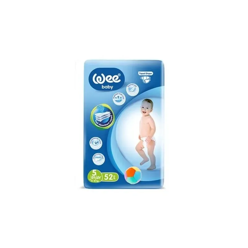 WEE BABY Couche Taille 5 Junior 11-18kg 52 Pièces