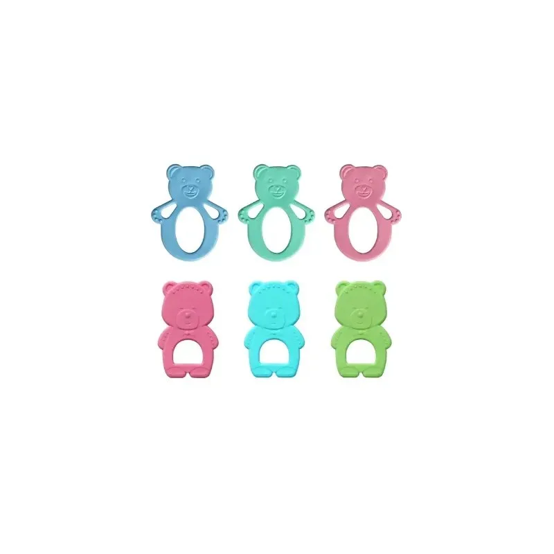 BABY PUR Anneau de Dentition Simple en Silicone 4m+