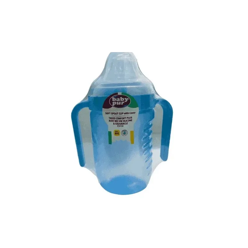 BABY PUR Tasse Confort+ avec Bec en Silicone et Couvercle 210 ml 78005