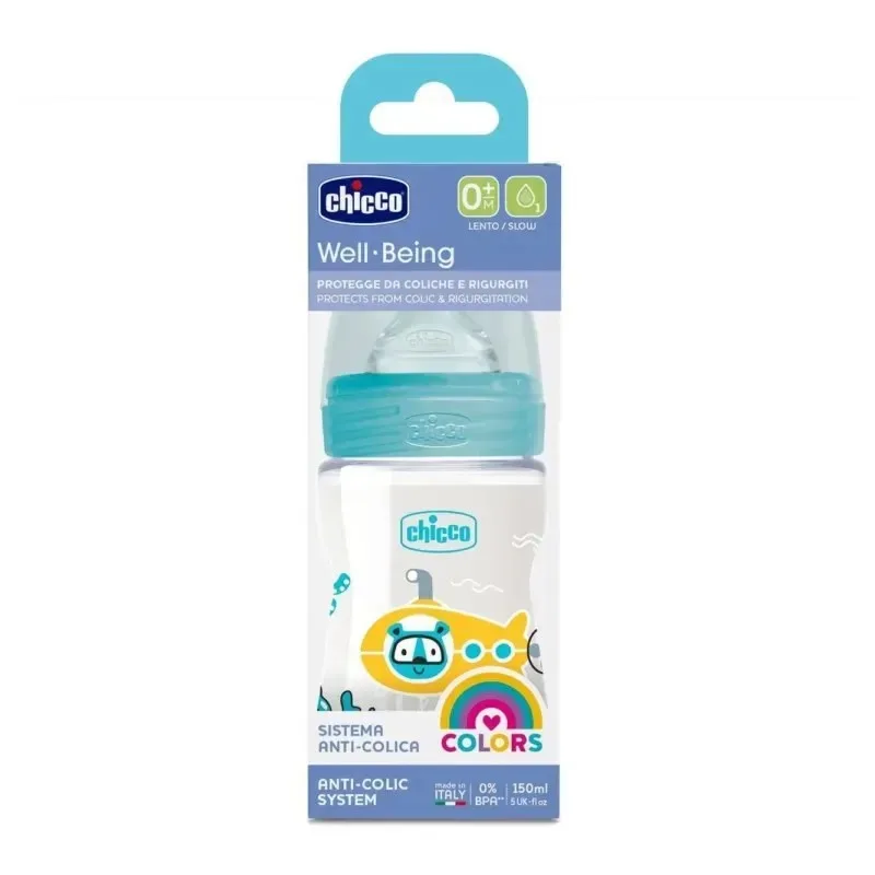 CHICCO Biberon Well-Being en Polypropylène 150 ml