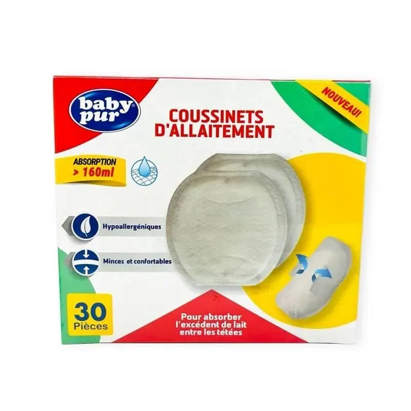 BABY PUR Coussinets d'allaitement 30 Pièces