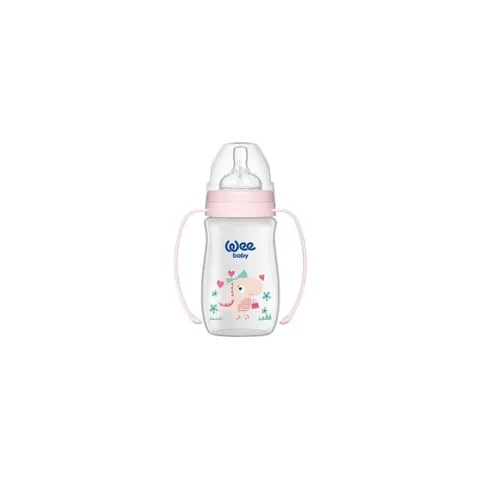 WEE BABY Biberon Classic Plus Col Large Pp avec Poignee 0-6m 250 ml