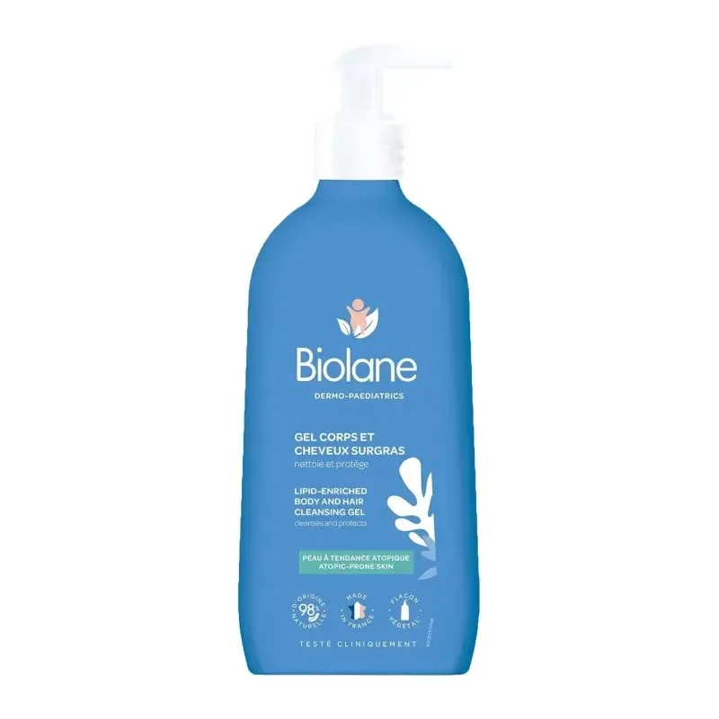 BIOLANE Gel Corps et Cheveux Surgras 350 ml