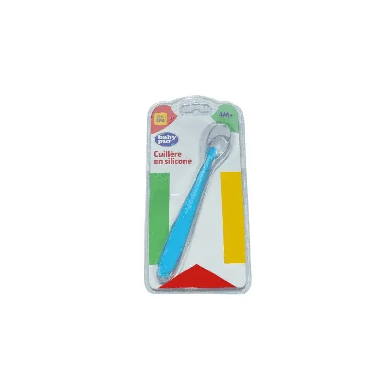 BABY PUR Cuillere en Silicone 4m+