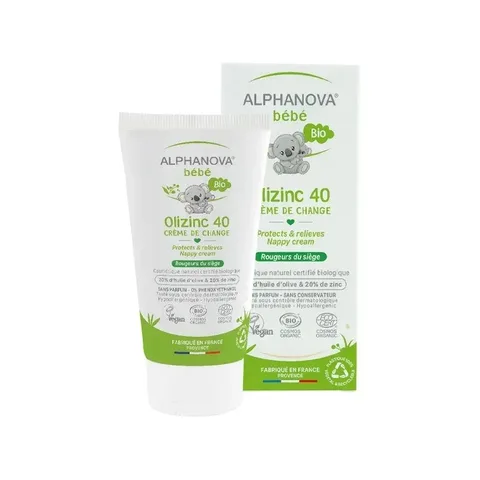 ALPHANOVA Bébé Bio Olizinc 40 Crème de Change 50 g
