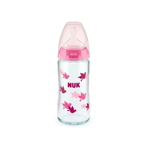 NUK Biberon en Verre First Choice 0-6 Mois 240 ml