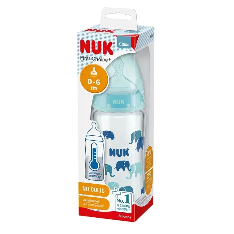 NUK Biberon en Verre First Choice 0-6 Mois 240 ml — photo 2