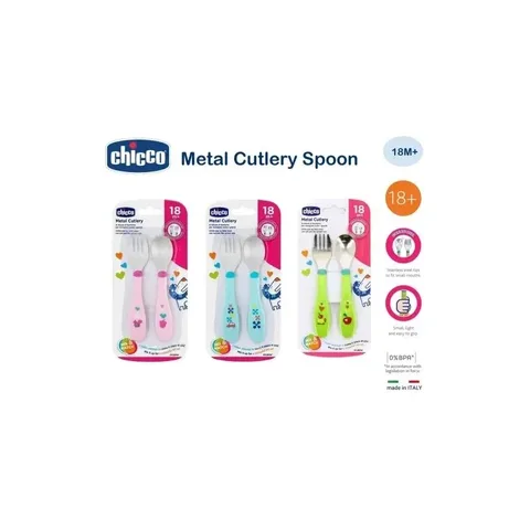 CHICCO Couverts Bébé Inox 18m+