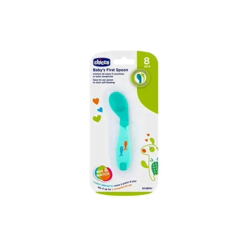 CHICCO Cuillere Silicone 8m+
