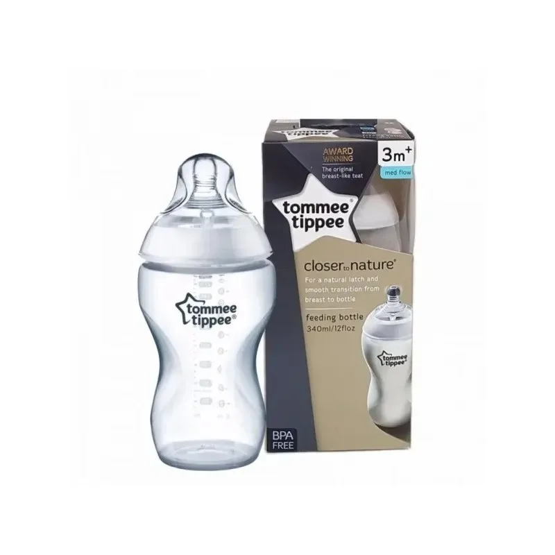 TOMMEE TIPPEE Closer To Nature Biberon Blanc 3m+ 340 ml