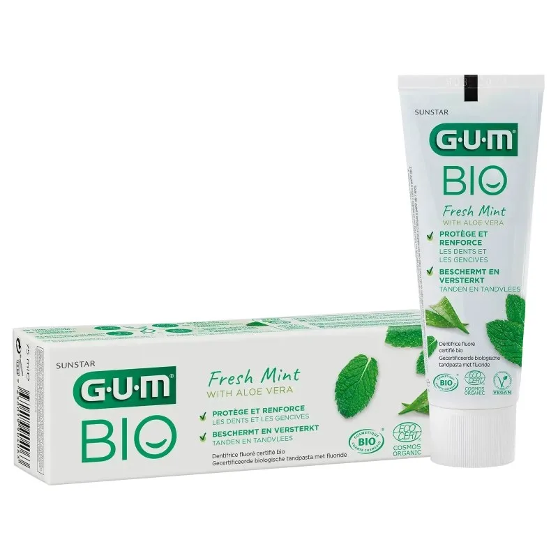 GUM Bio Dentifrice Fresh Mint With Aloe Vera 75 ml