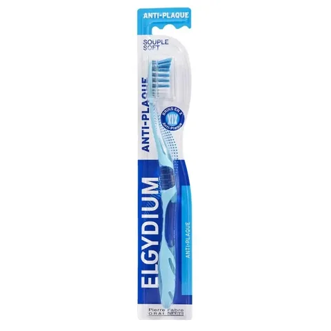 ELGYDIUM Brosse à Dents Anti Plaque Souple