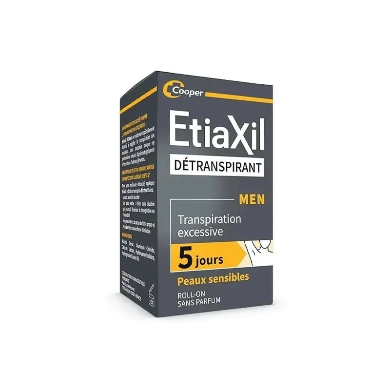 Etiaxil Detranspirant Men Roll On Peaux Sensibles 15 ml — photo 2