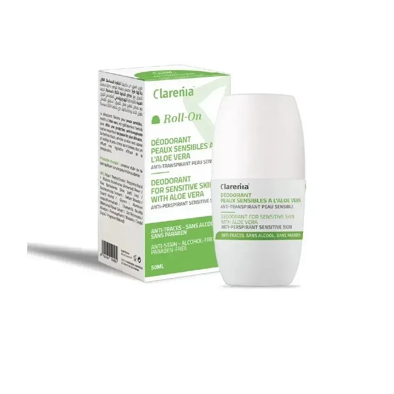 CLARENIA Déodorant Peaux Sensibles Aloe Vera 50 ml