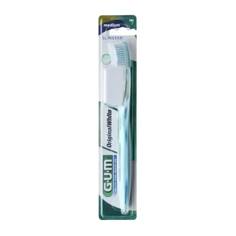 GUM Brosse à Dents Original White Medium Compacte (563)