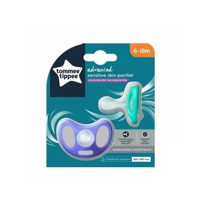 TOMMEE TIPPEE Advanced 2 Sucettes Sensible en Silicone 6-18m