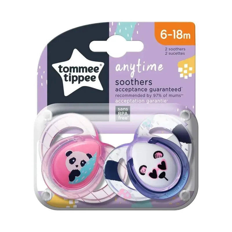 TOMMEE TIPPEE Anytime 2 Sucettes 6-18m