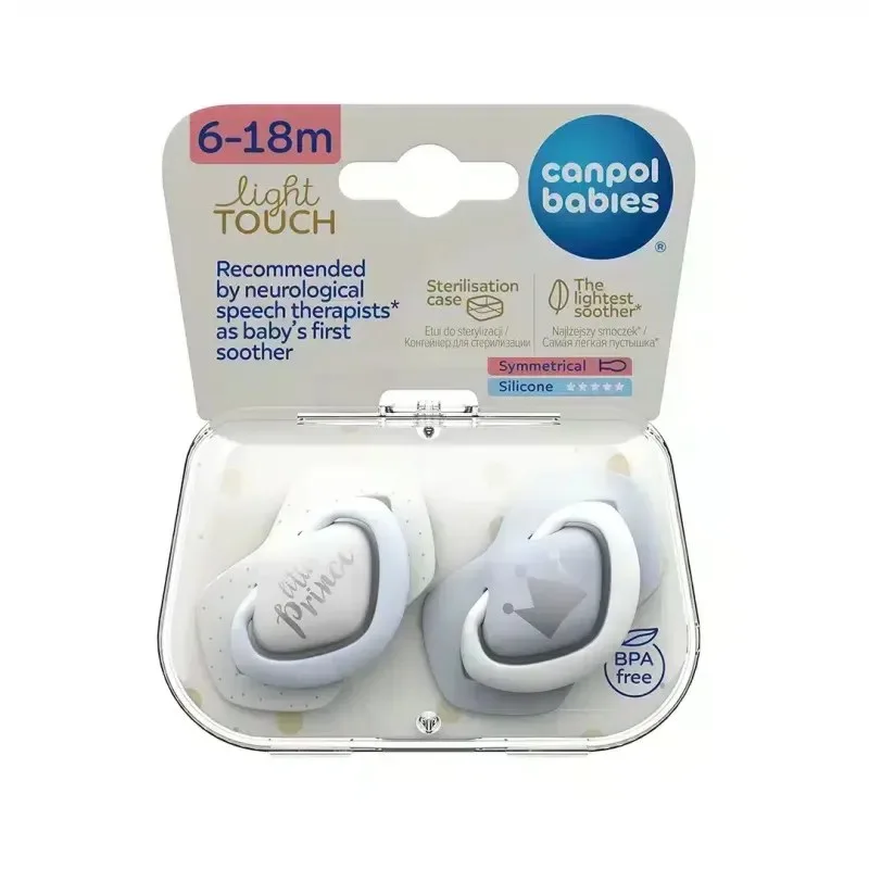 CANPOL BABIES Sucette Universelle 6-18m Royal Baby 2/651