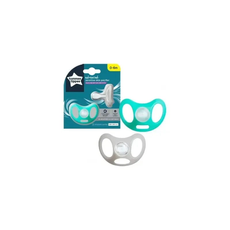 TOMMEE TIPPEE Advanced 2 Sucettes Sensible en Silicone 0-6m