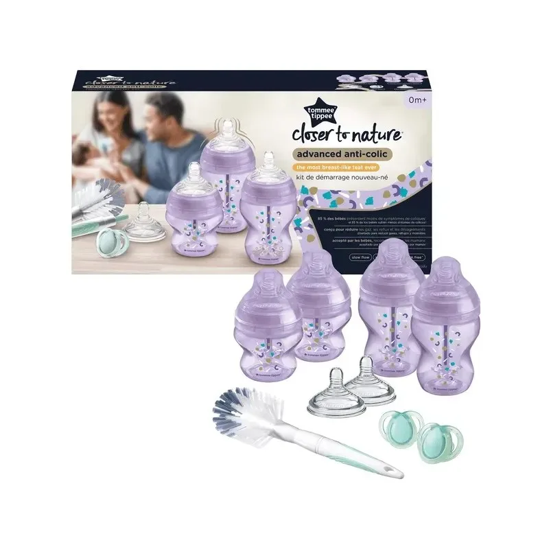 TOMMEE TIPPEE Advanced Anti-Colique Kit de Naissance Rose