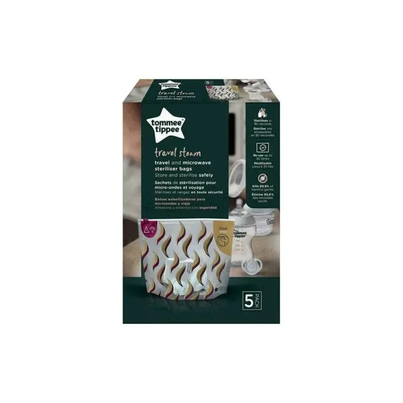 TOMMEE TIPPEE Sacs de Sterilisation Voyage *5 Sacs