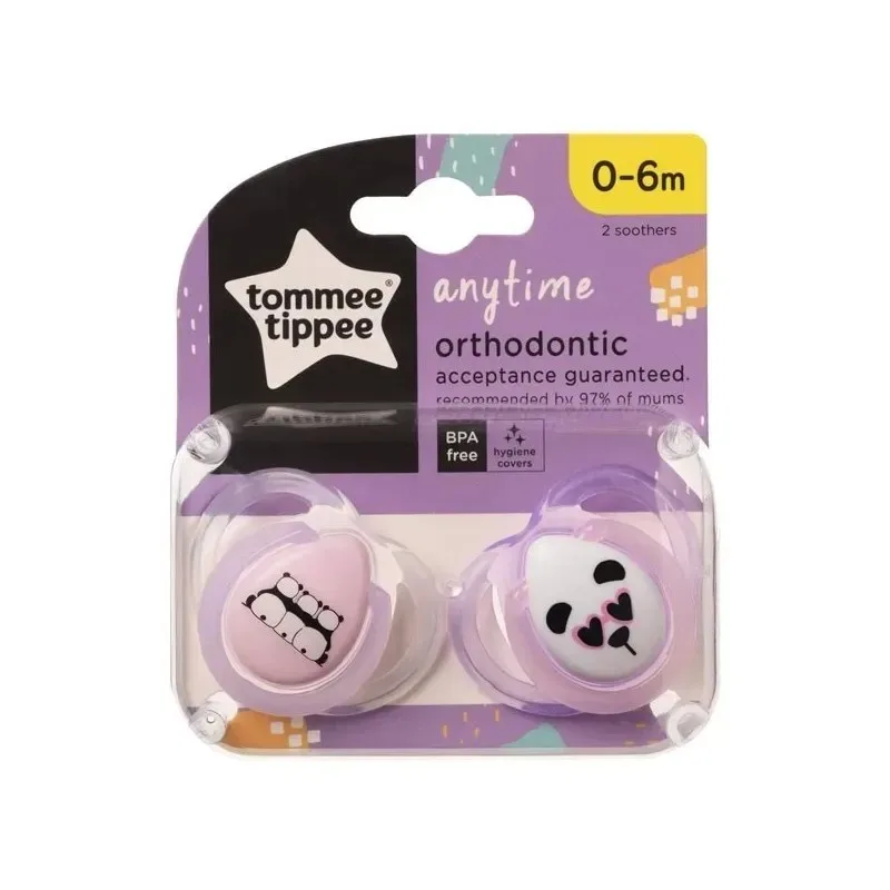 TOMMEE TIPPEE Anytime 2 Sucettes Orthodontic 0-6m