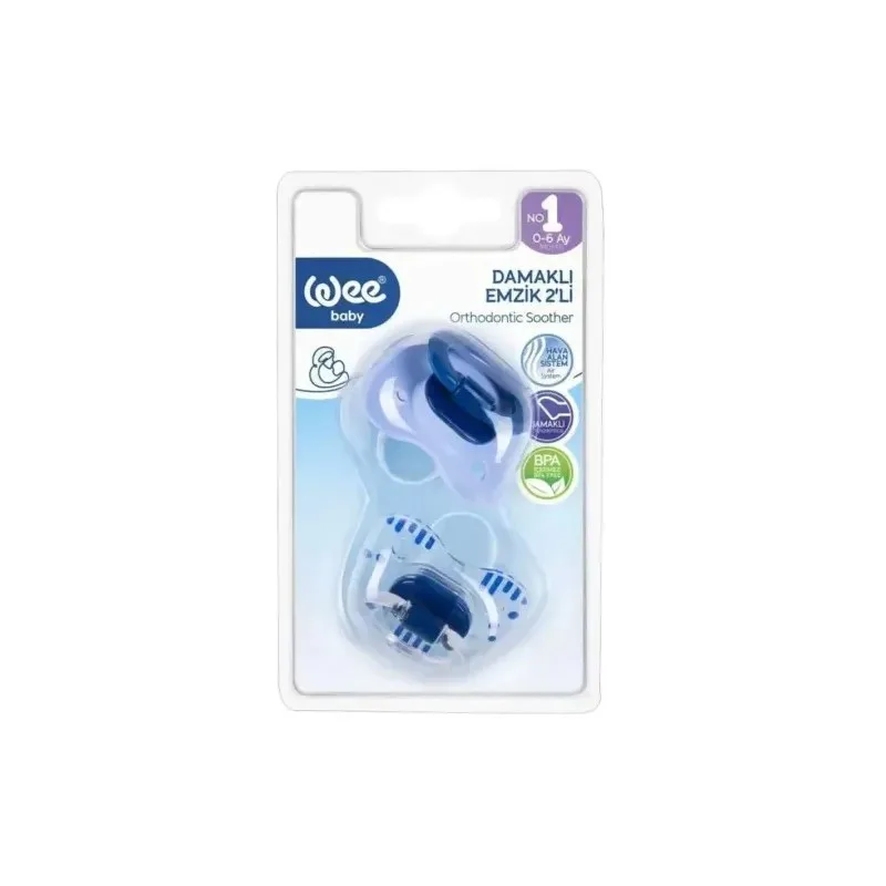 WEE BABY Sucette Double Coloree 0-6m 165