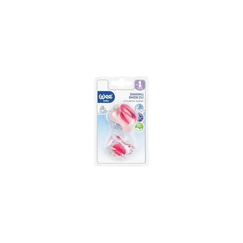 WEE BABY Sucette Double Coloree 0-6m 165 — photo 2