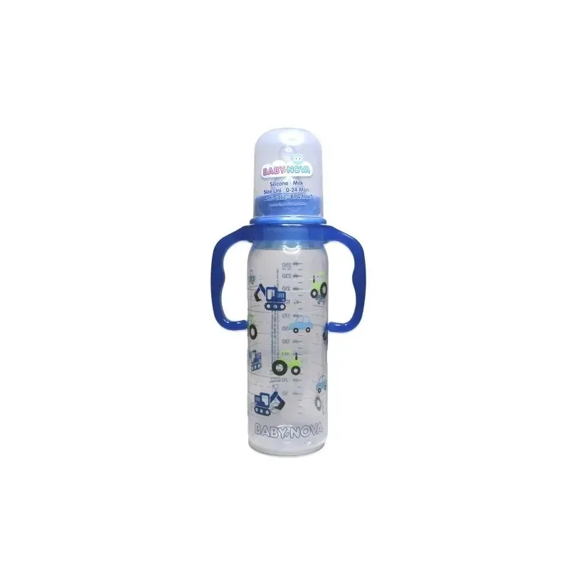 BABY NOVA Biberon en Plastic avec Anses 240 ml
